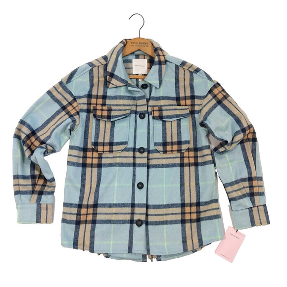 Avec Les Filles Jackets & Blazers - Avec Les Filles Anthropologie Plaid Shacket Size S NWT Button Front Flannel Soft